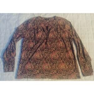 NWT Lucky brand top blouse new small womens Brown